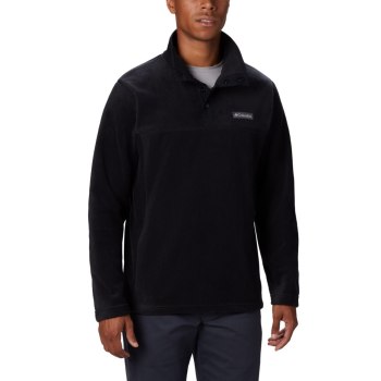 Columbia Pullover Heren, Steens Mountain Half Snap Fleece Tall Zwart, 36ZKCPRDN